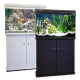 Aquarium Fish Tank & Cabinet 80cm 120L Black / White