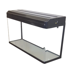 Plain Aquarium Fish Tank 100cm 150L Black / White